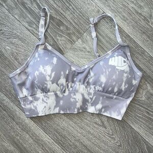 Purple Haze Sports Bra With Spandex Shorts Athletic Set